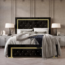 Noelie tufted online upholstered standard bed